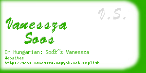 vanessza soos business card
